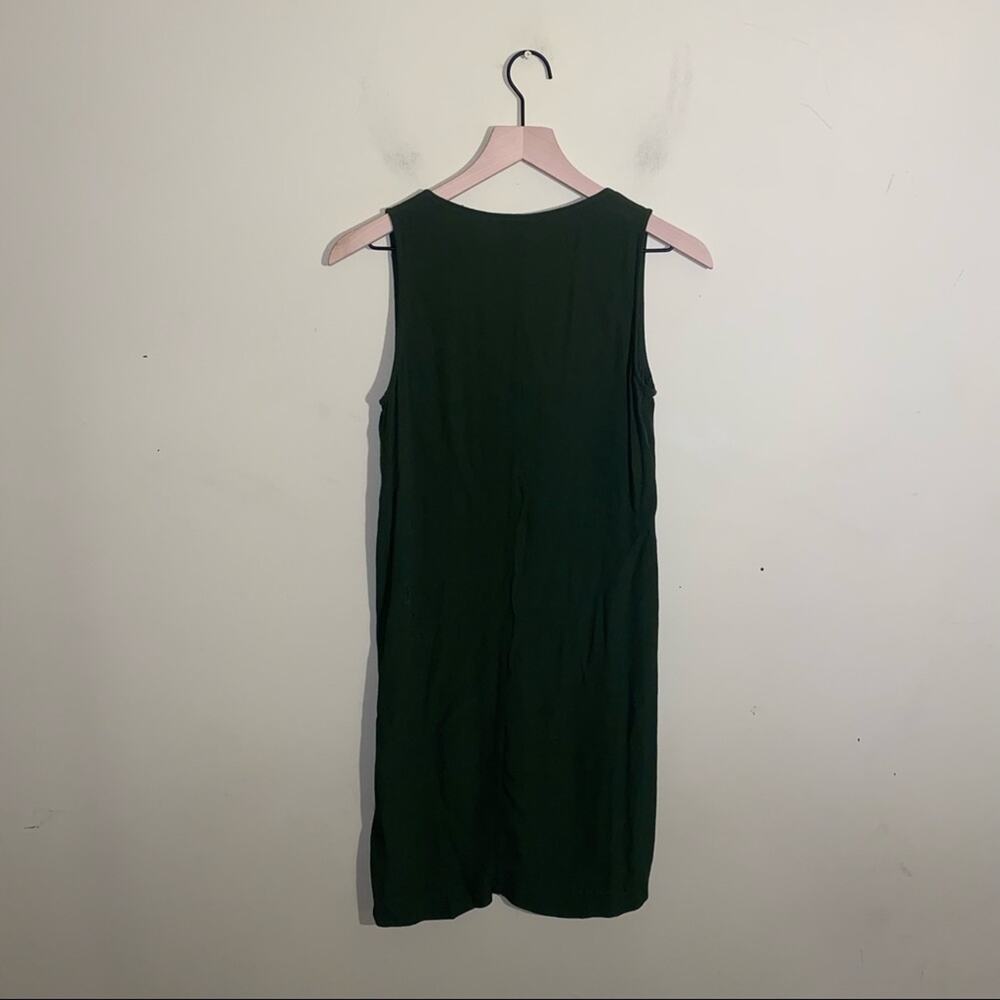 MELLODAY green velvet mini dress S - Picture 5 of 5